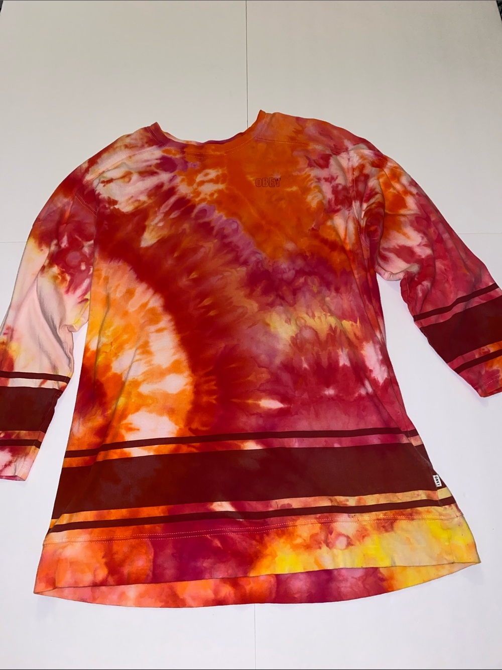 Obey Tie Dye 3/4 Shirt